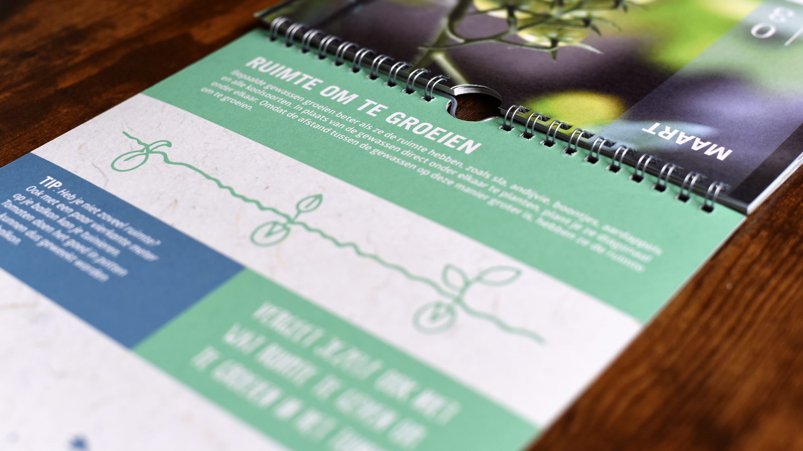 Kalender met tuin tips